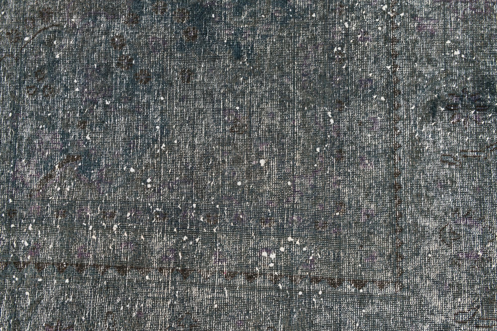 9' 5 x 11' 10 Hand Knotted Ultra Vintage Persian Wool Rug