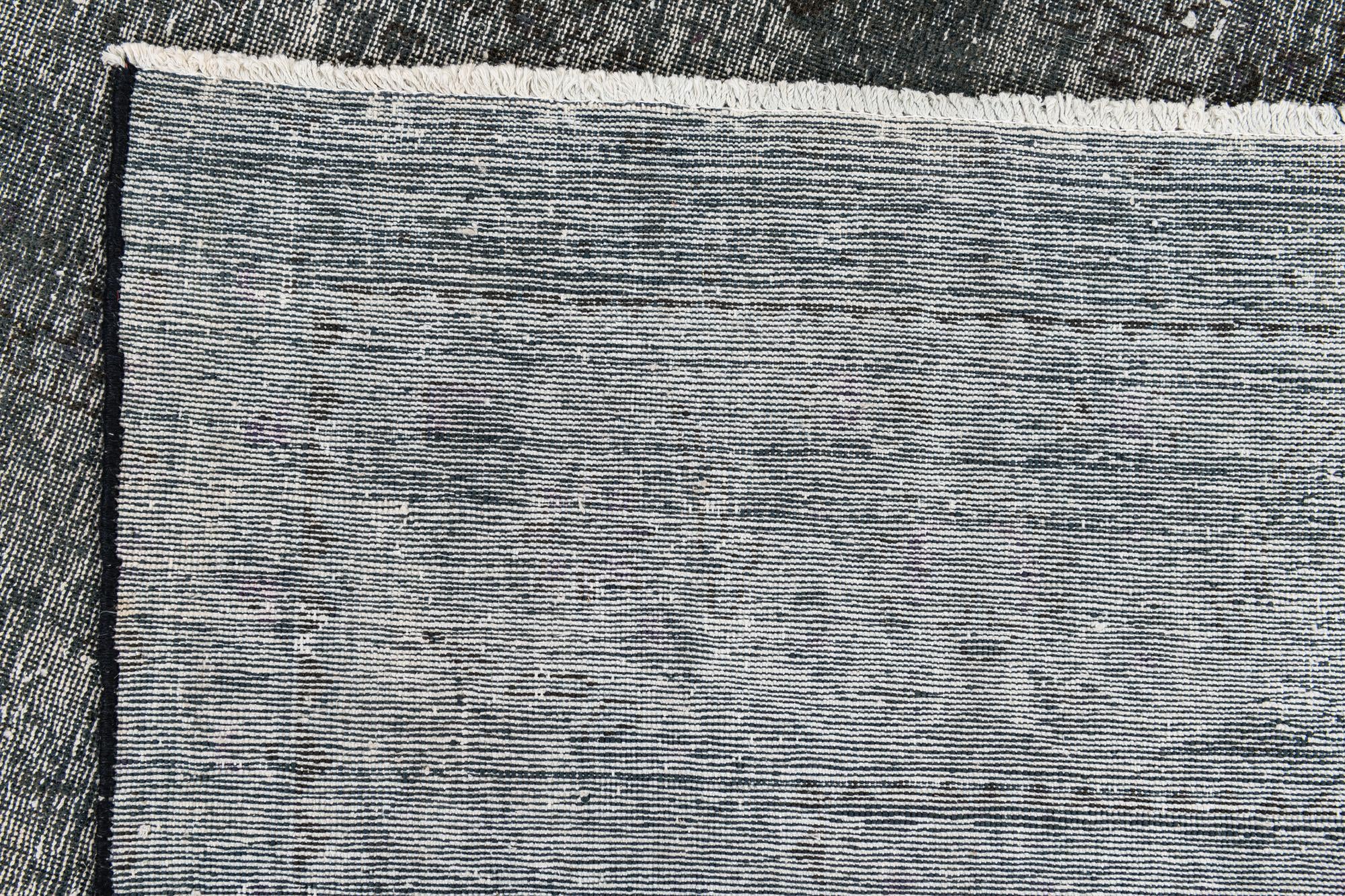 9' 5 x 11' 10 Hand Knotted Ultra Vintage Persian Wool Rug