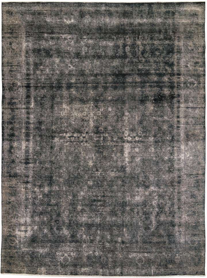 9' 1 x 12' 8 Hand Knotted Ultra Vintage Persian Wool Rug