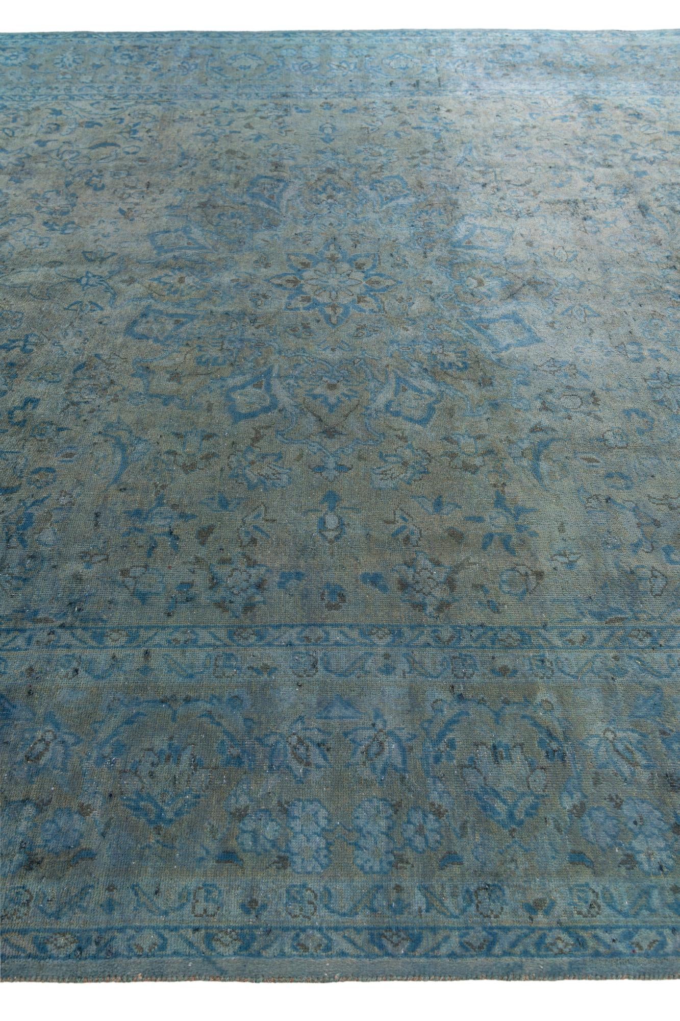 8' x 11' 10 Hand Knotted Ultra Vintage Persian Wool Rug
