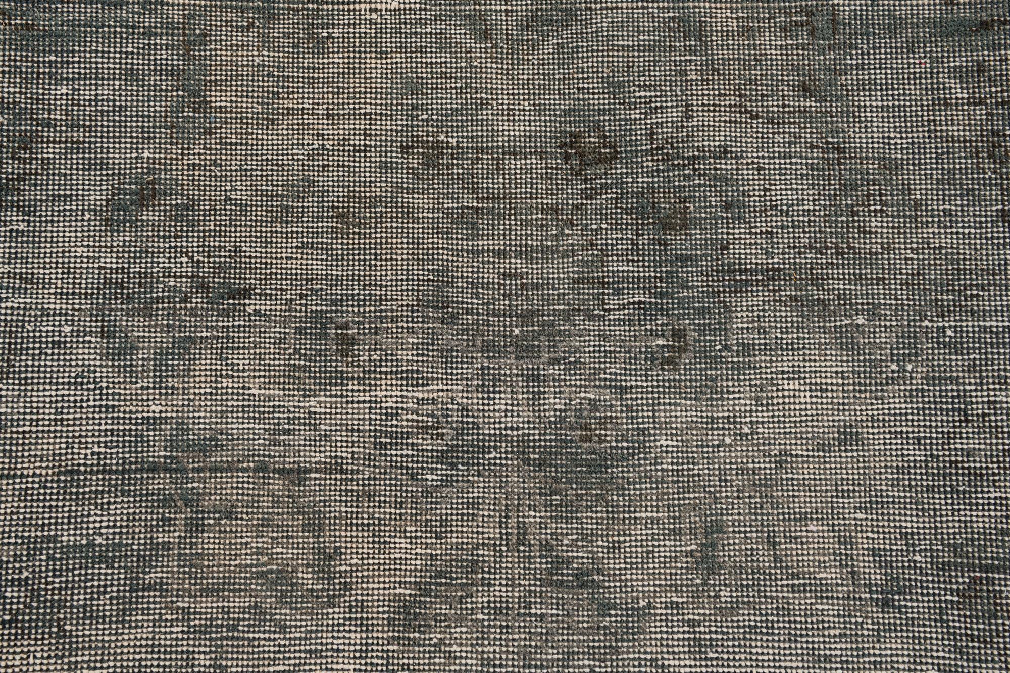 9' 9 x 12' 4 Hand Knotted Ultra Vintage Persian Wool Rug