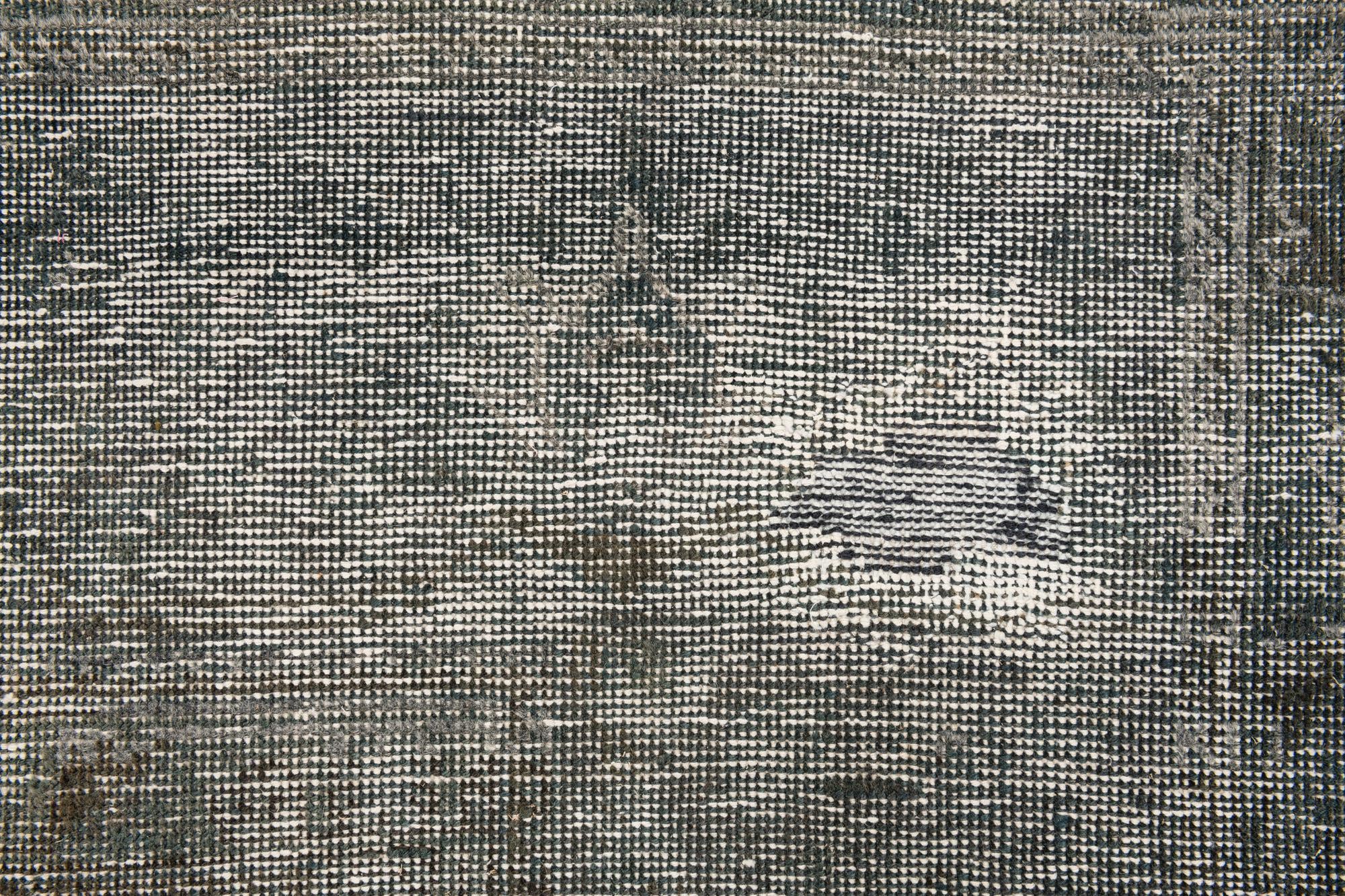 9' 9 x 12' 4 Hand Knotted Ultra Vintage Persian Wool Rug