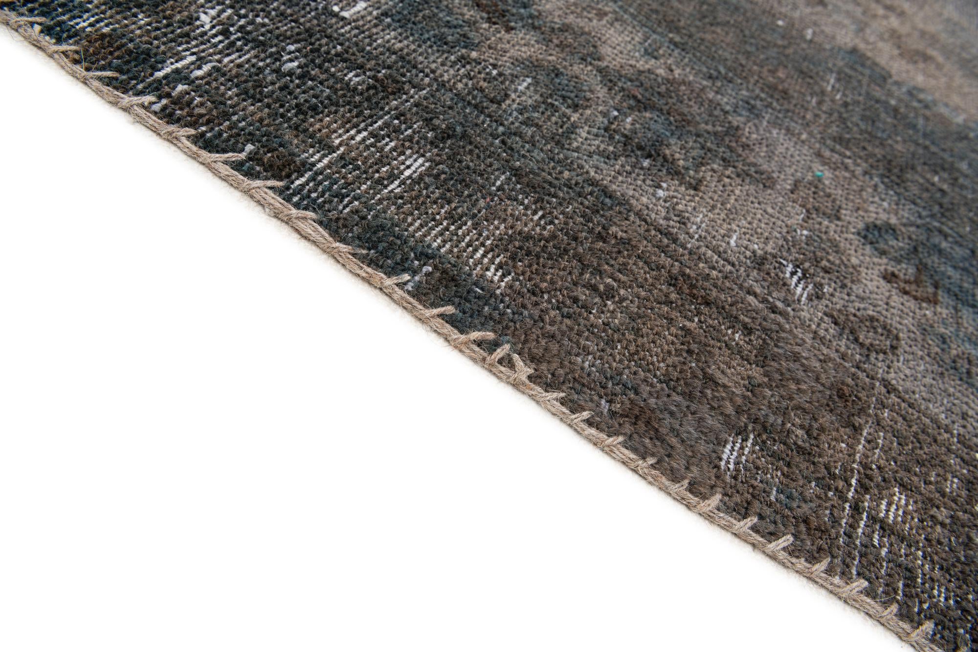 315cm x 415cm Hand Knotted Ultra Vintage Persian Wool Rug