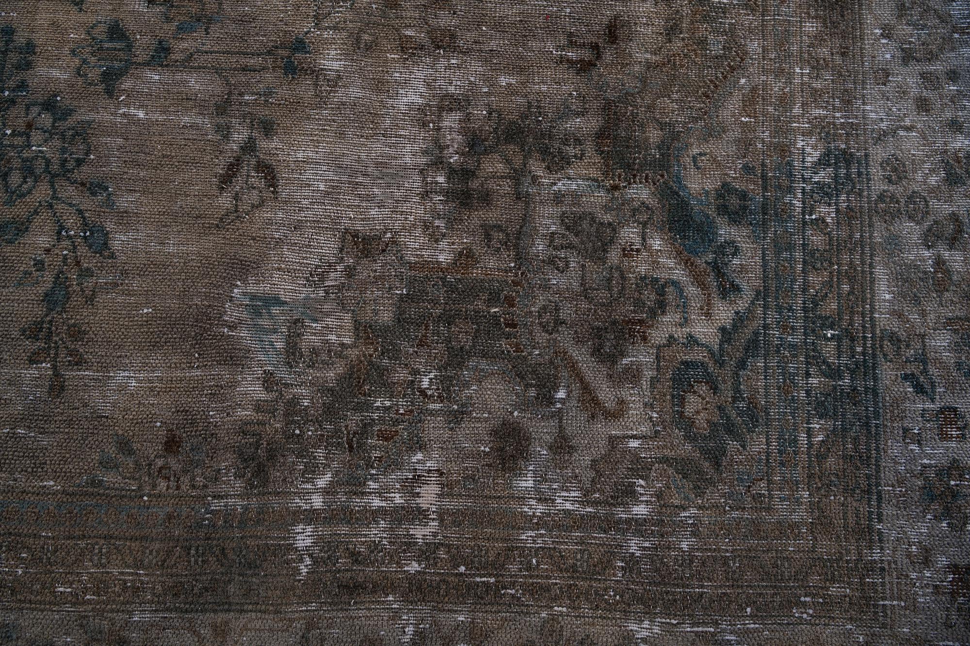 315cm x 415cm Hand Knotted Ultra Vintage Persian Wool Rug