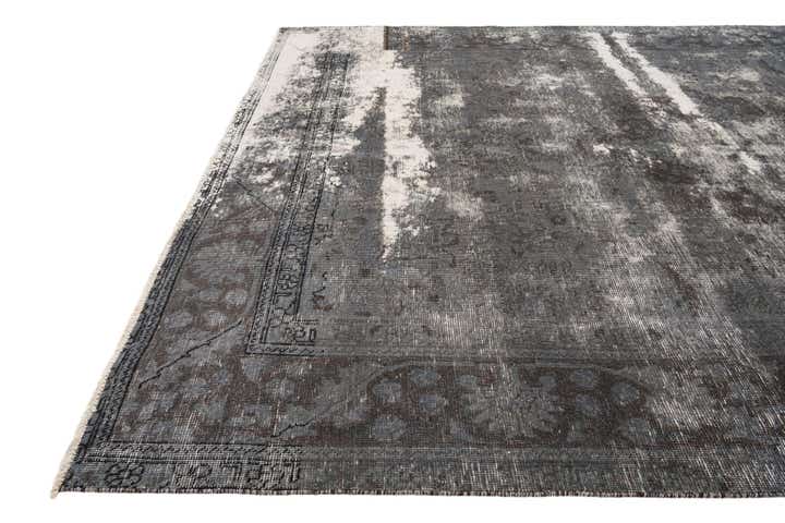 6' 8 x 9' 8 Hand Knotted Ultra Vintage Persian Wool Rug