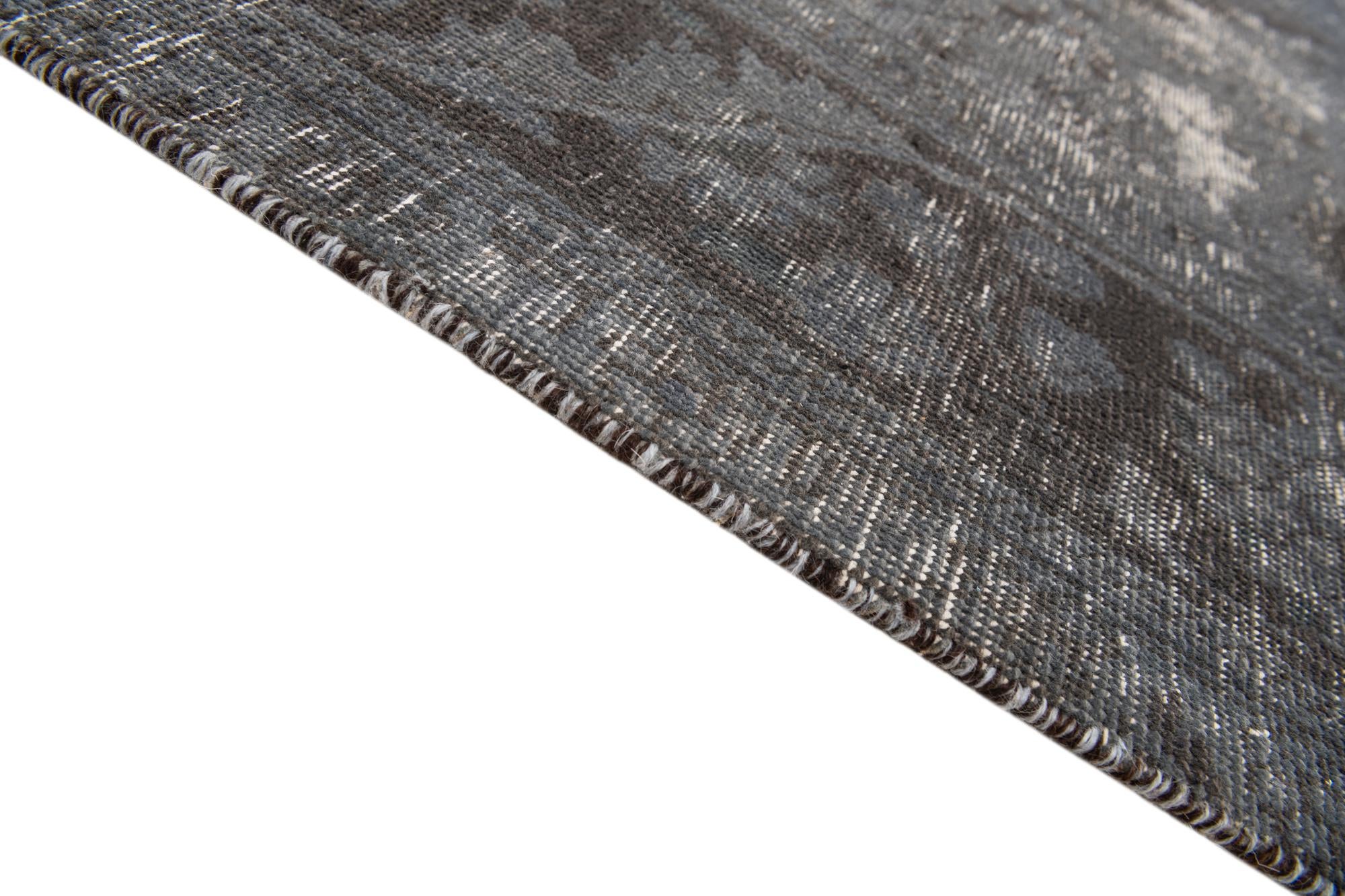 6' 8 x 9' 8 Hand Knotted Ultra Vintage Persian Wool Rug