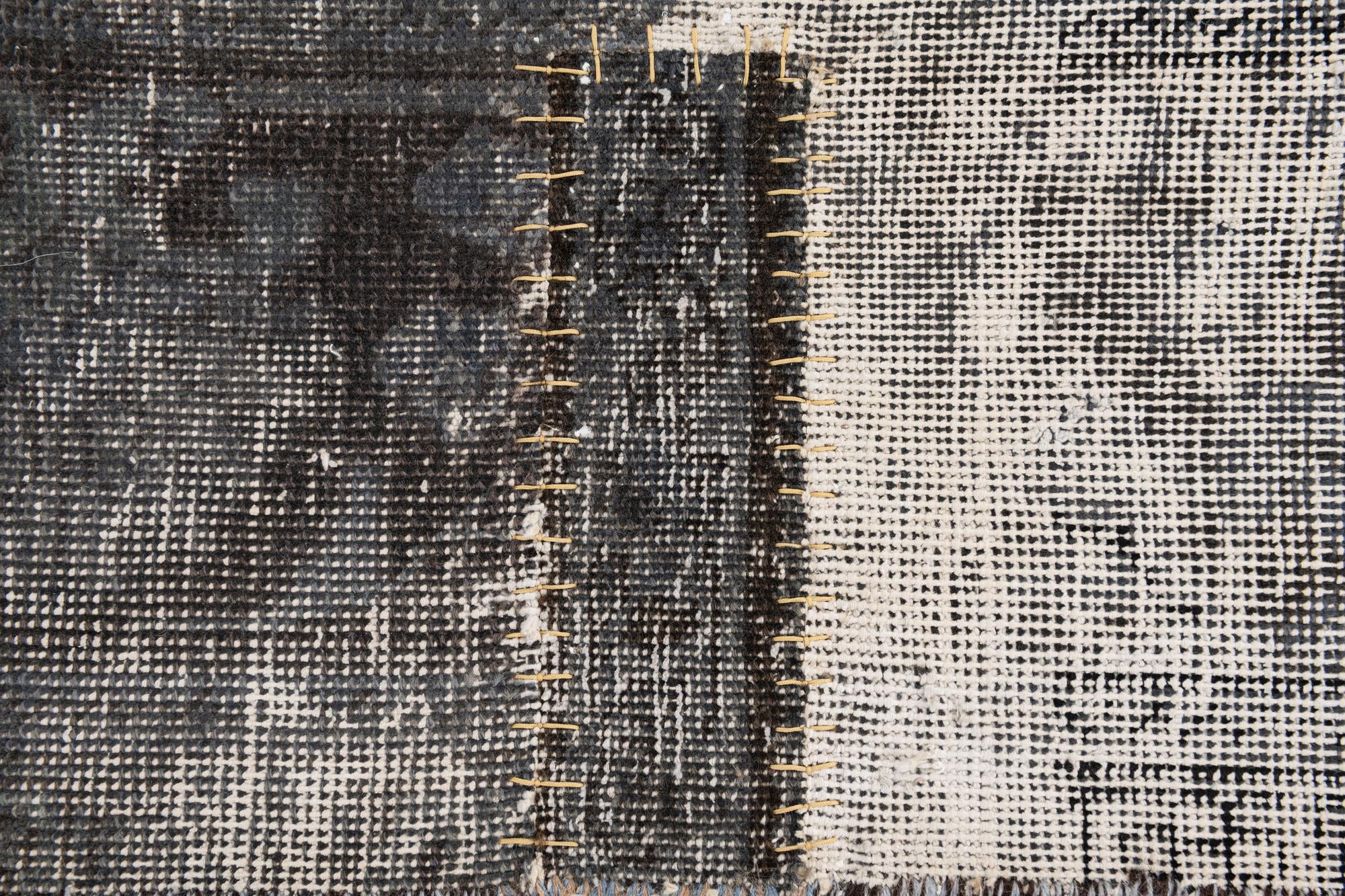 6' 8 x 9' 8 Hand Knotted Ultra Vintage Persian Wool Rug
