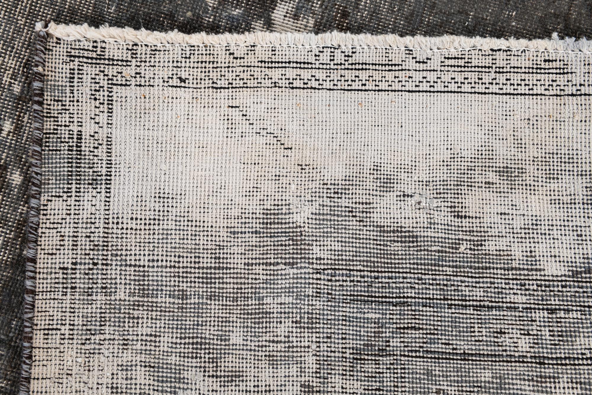 6' 8 x 9' 8 Hand Knotted Ultra Vintage Persian Wool Rug