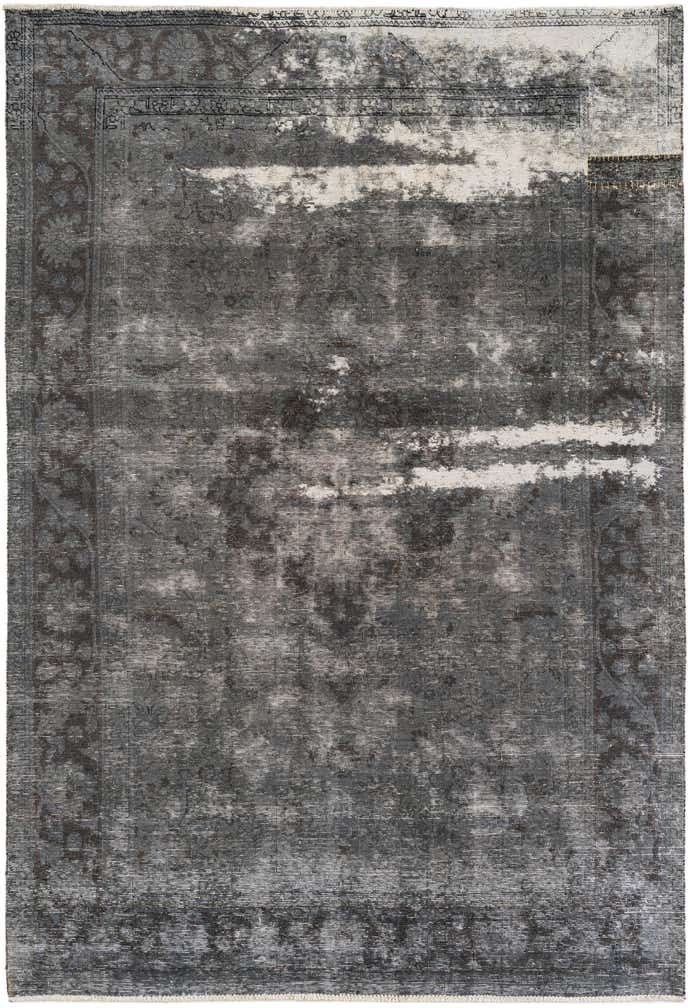 6' 8 x 9' 8 Hand Knotted Ultra Vintage Persian Wool Rug