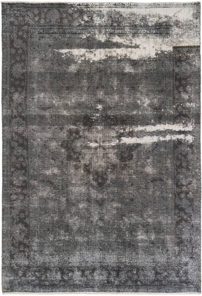 Detail image of 6' 8 x 9' 8 Hand Knotted Ultra Vintage Persian Wool Rug