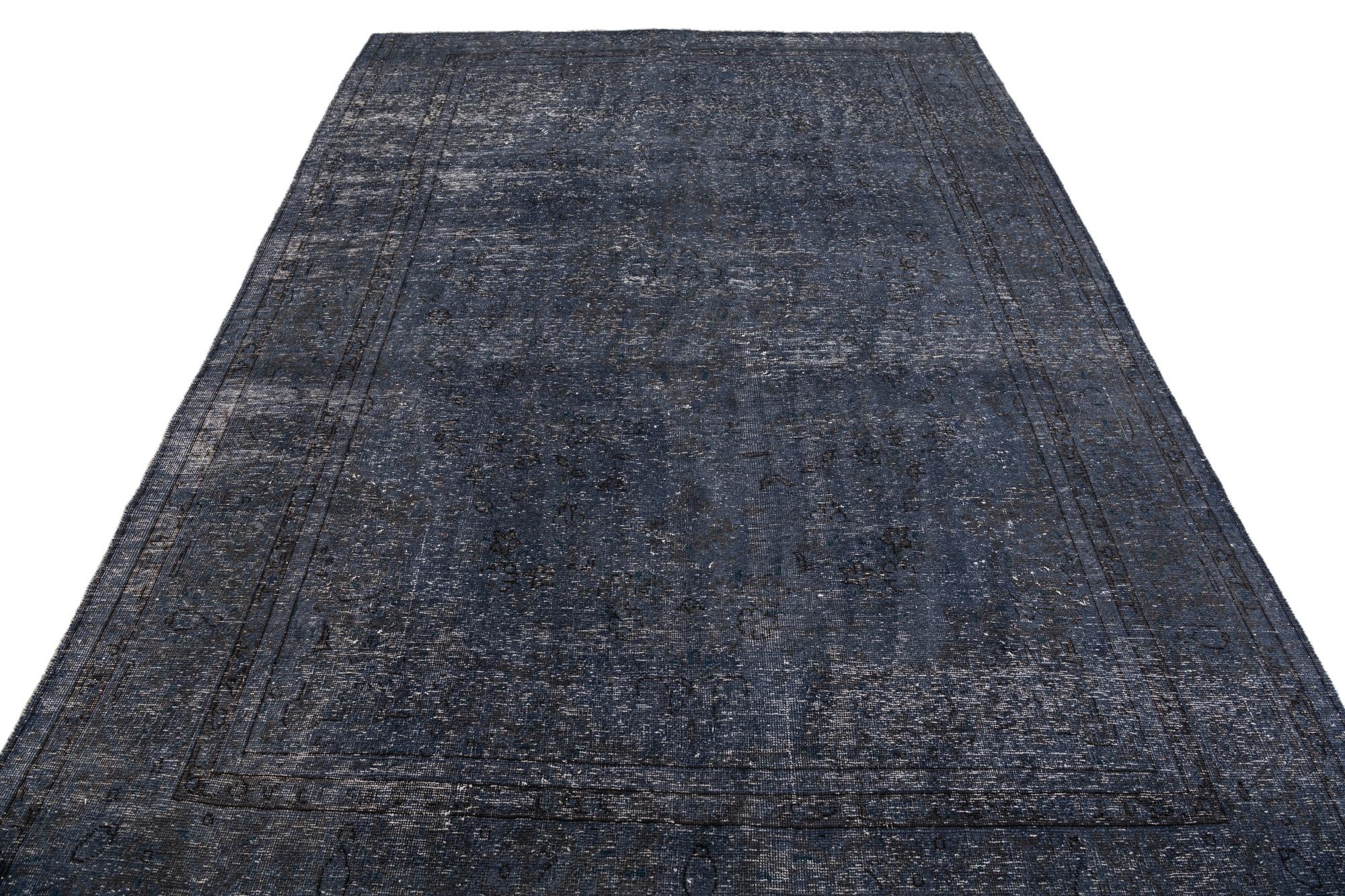 6' 6 x 8' 10 Hand Knotted Ultra Vintage Persian Wool Rug