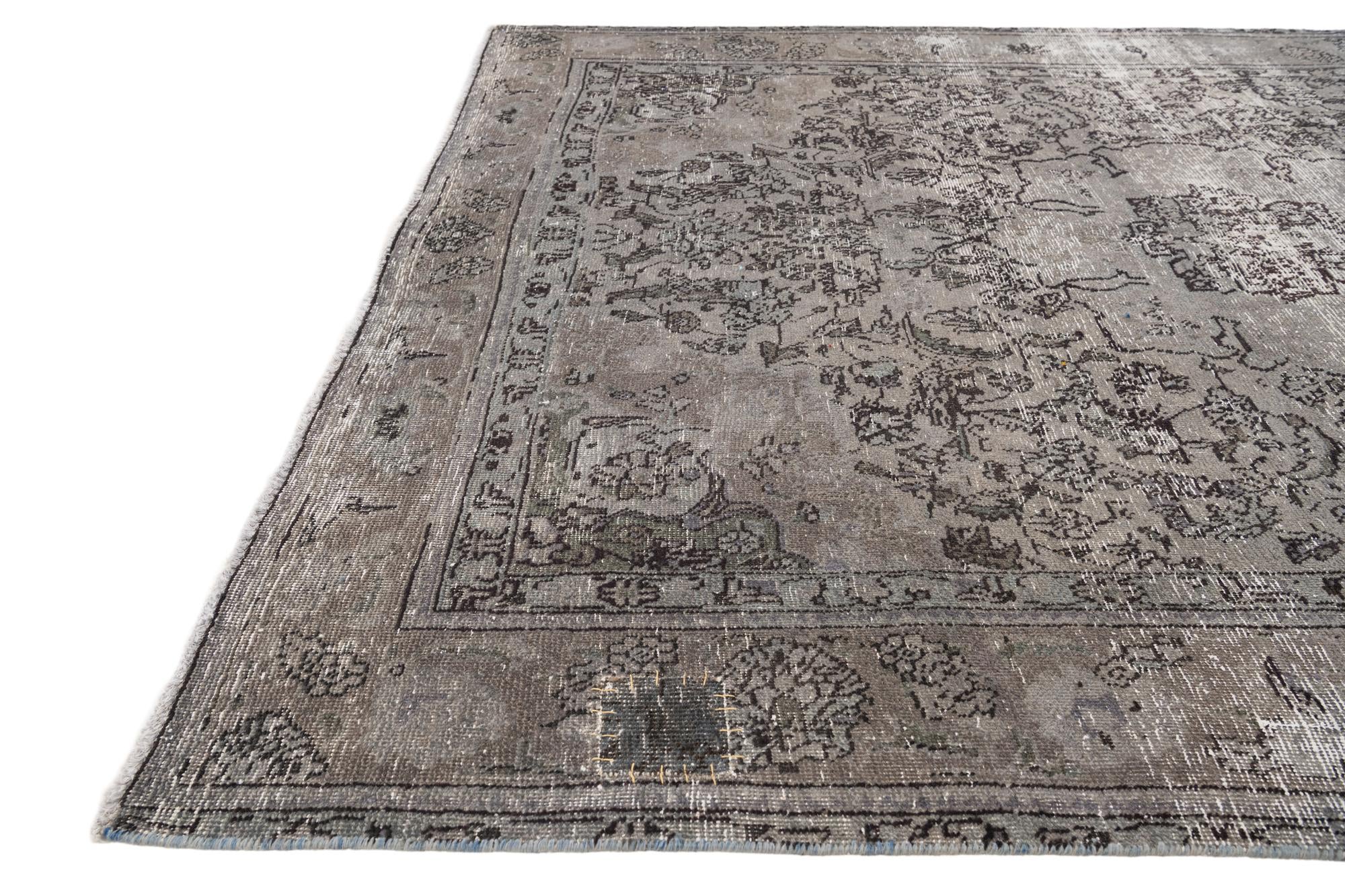6' 5 x 8' 3 Hand Knotted Ultra Vintage Persian Wool Rug