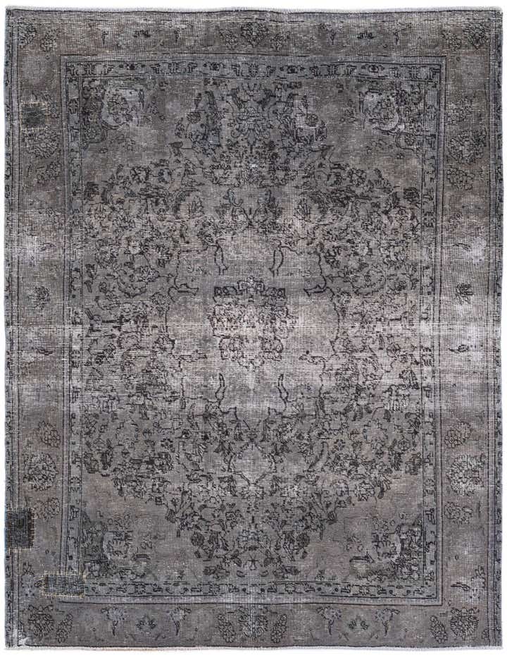 6' 5 x 8' 3 Hand Knotted Ultra Vintage Persian Wool Rug