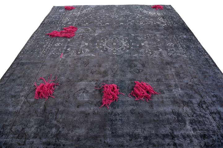 9' 4 x 10' 10 Hand Knotted Ultra Vintage Persian Wool Rug