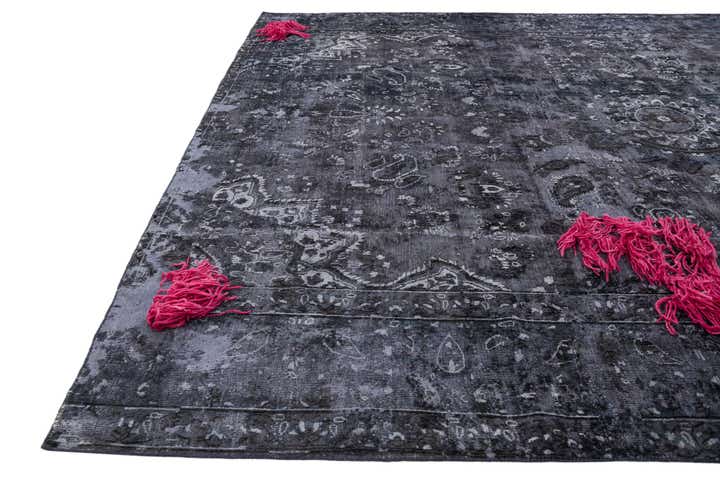 9' 4 x 10' 10 Hand Knotted Ultra Vintage Persian Wool Rug