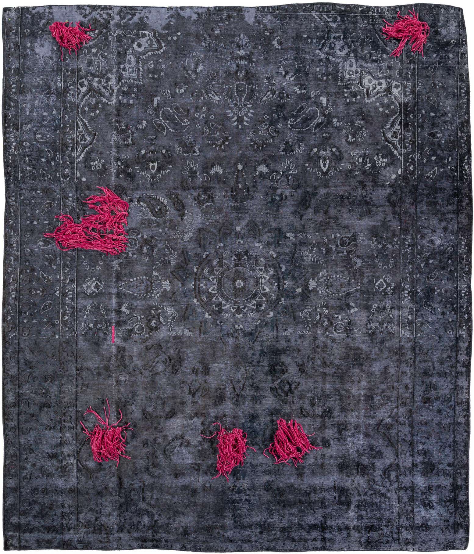 9' 4 x 10' 10 Hand Knotted Ultra Vintage Persian Wool Rug