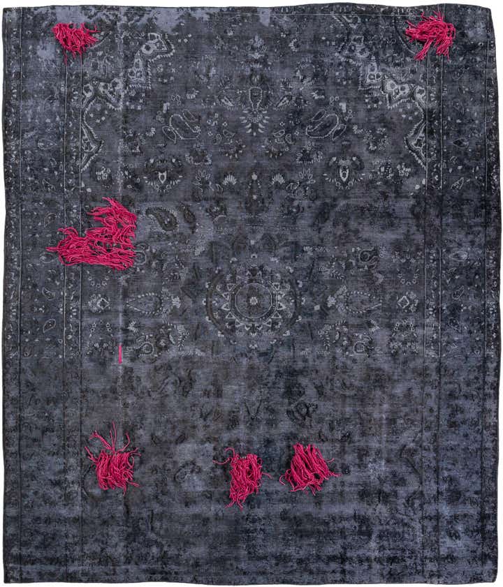 9' 4 x 10' 10 Hand Knotted Ultra Vintage Persian Wool Rug