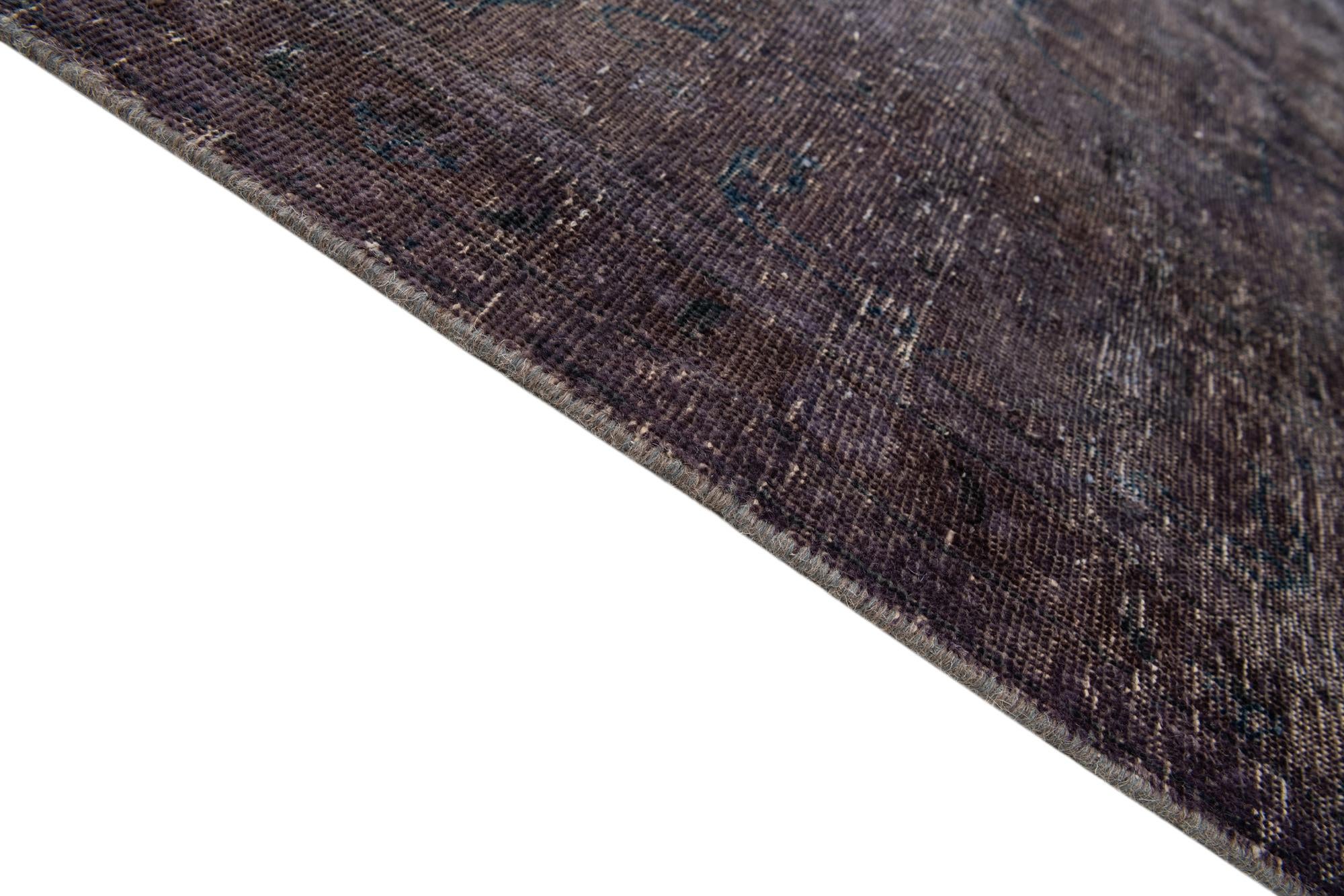 10' x 12' 9 Hand Knotted Ultra Vintage Persian Wool Rug