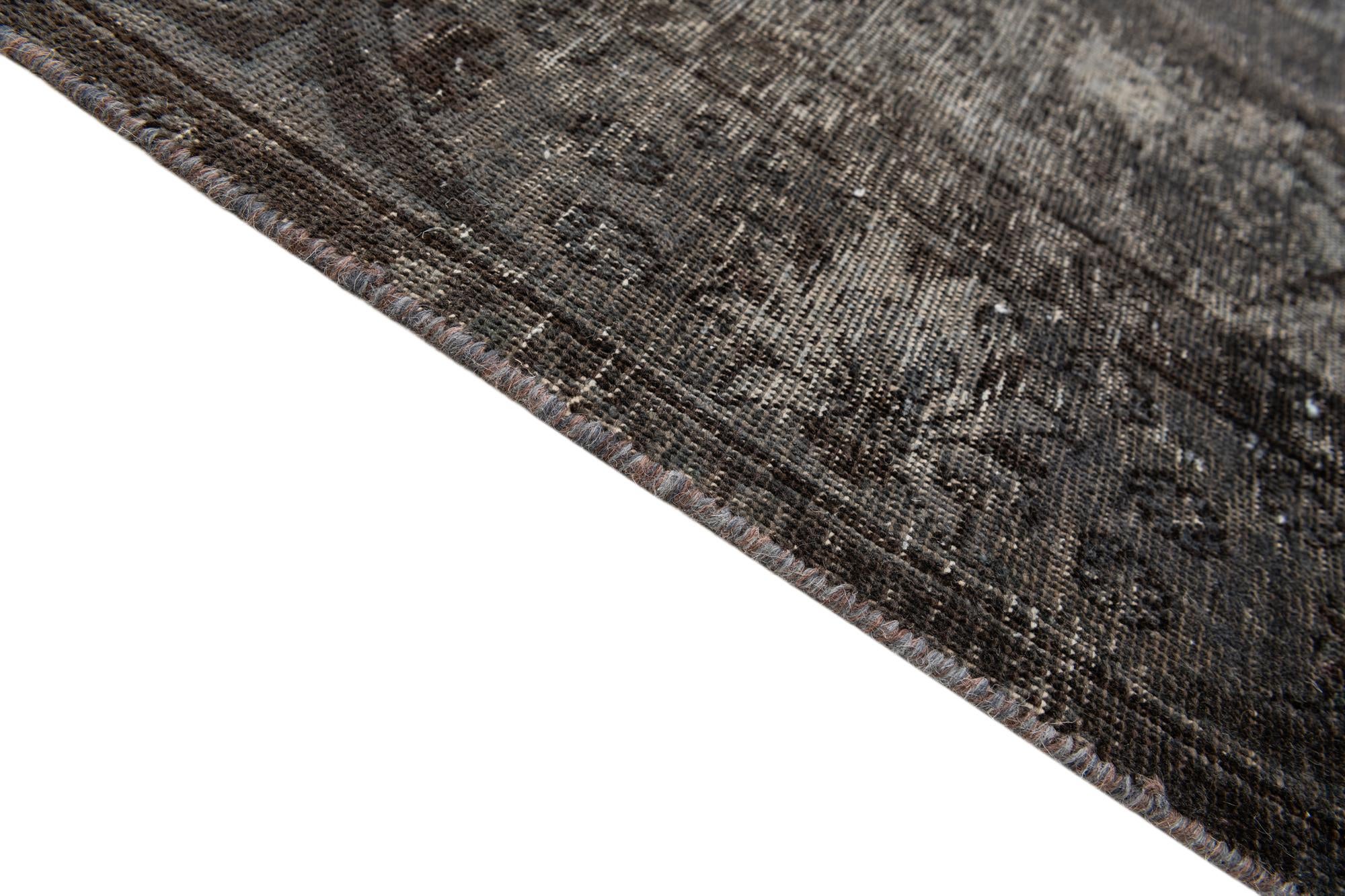 7' 10 x 10' 5 Hand Knotted Ultra Vintage Persian Wool Rug