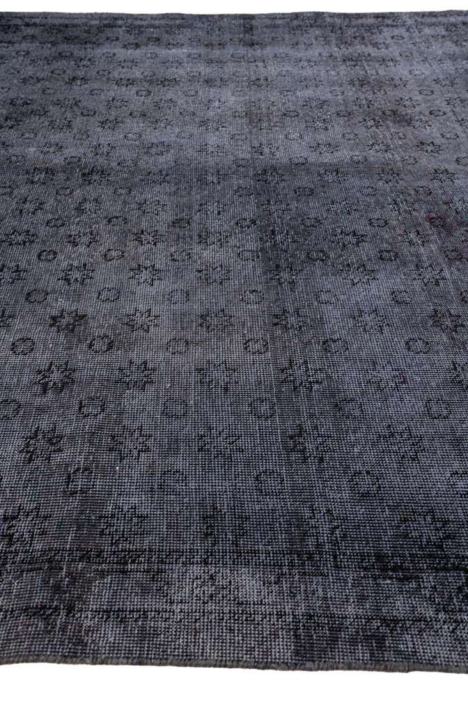 6' 7 x 9' 5 Hand Knotted Ultra Vintage Persian Wool Rug
