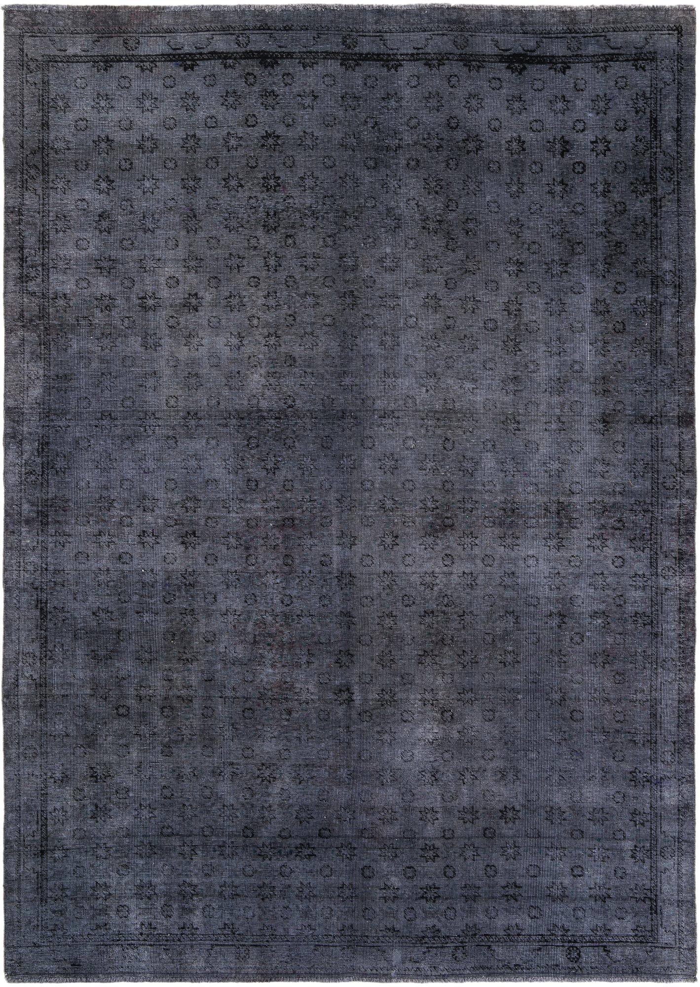 6' 7 x 9' 5 Hand Knotted Ultra Vintage Persian Wool Rug