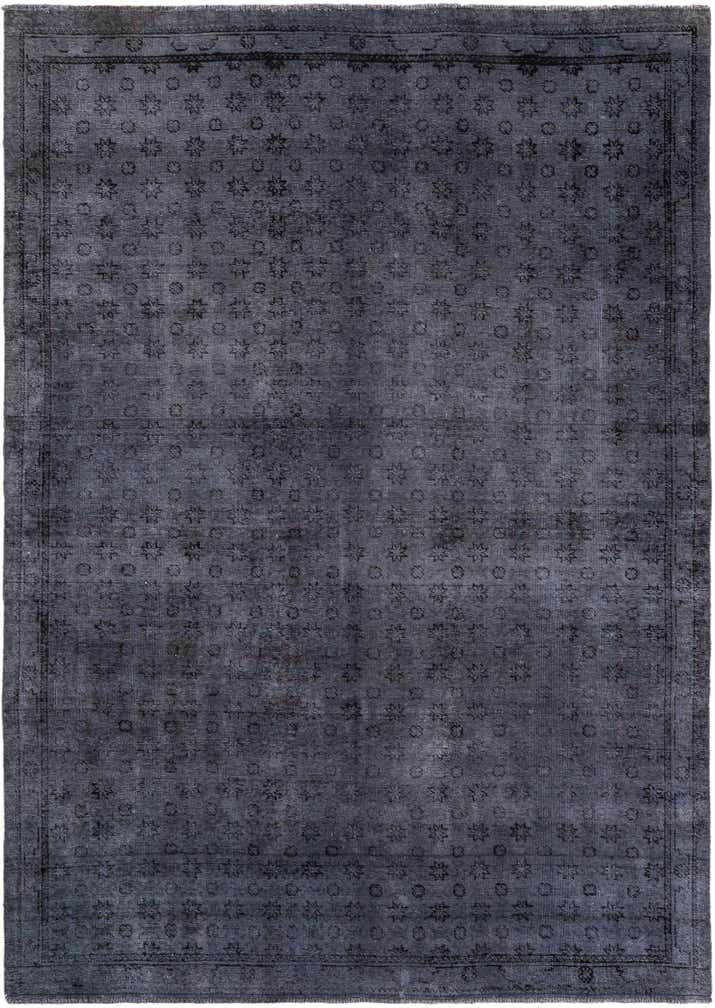 6' 7 x 9' 5 Hand Knotted Ultra Vintage Persian Wool Rug