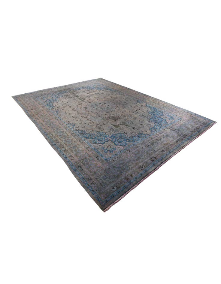 Detail image of 9' 6 x 12' 8 Hand Knotted Ultra Vintage Persian Wool Rug