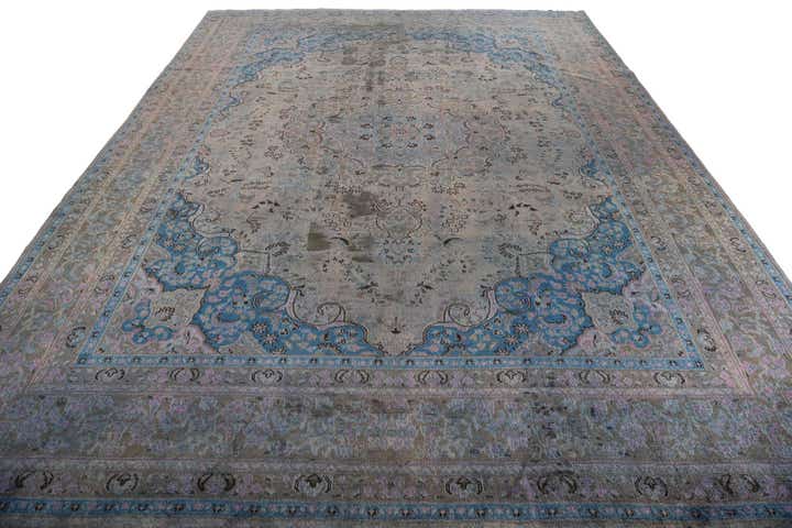 9' 6 x 12' 8 Hand Knotted Ultra Vintage Persian Wool Rug