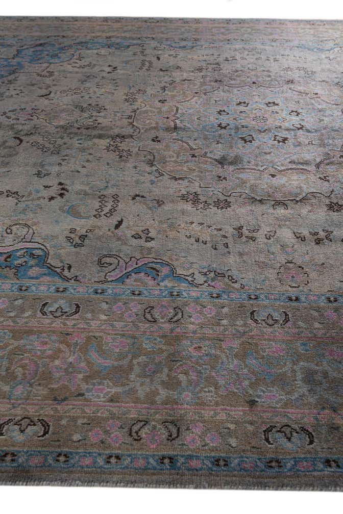 9' 6 x 12' 8 Hand Knotted Ultra Vintage Persian Wool Rug