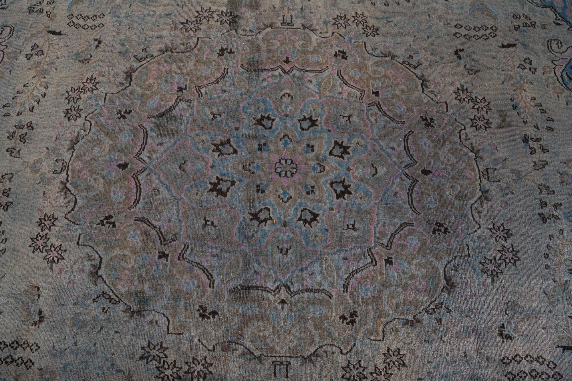 9' 6 x 12' 8 Hand Knotted Ultra Vintage Persian Wool Rug