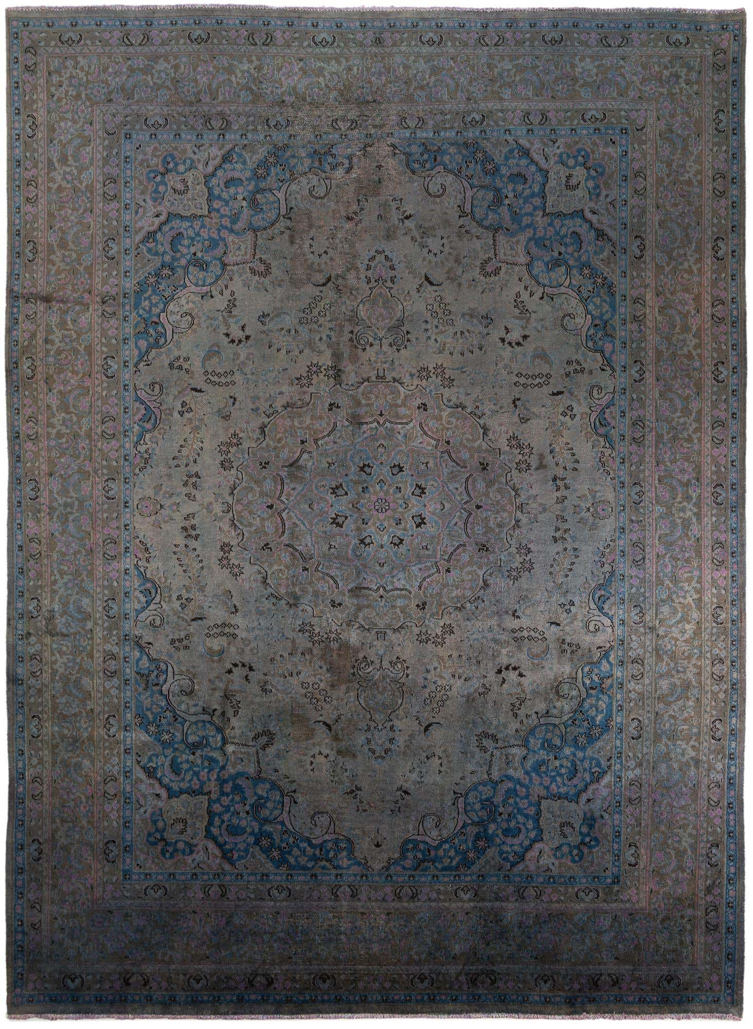 9' 6 x 12' 8 Hand Knotted Ultra Vintage Persian Wool Rug