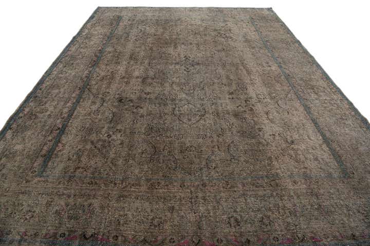 9' 6 x 12' 8 Hand Knotted Ultra Vintage Persian Wool Rug