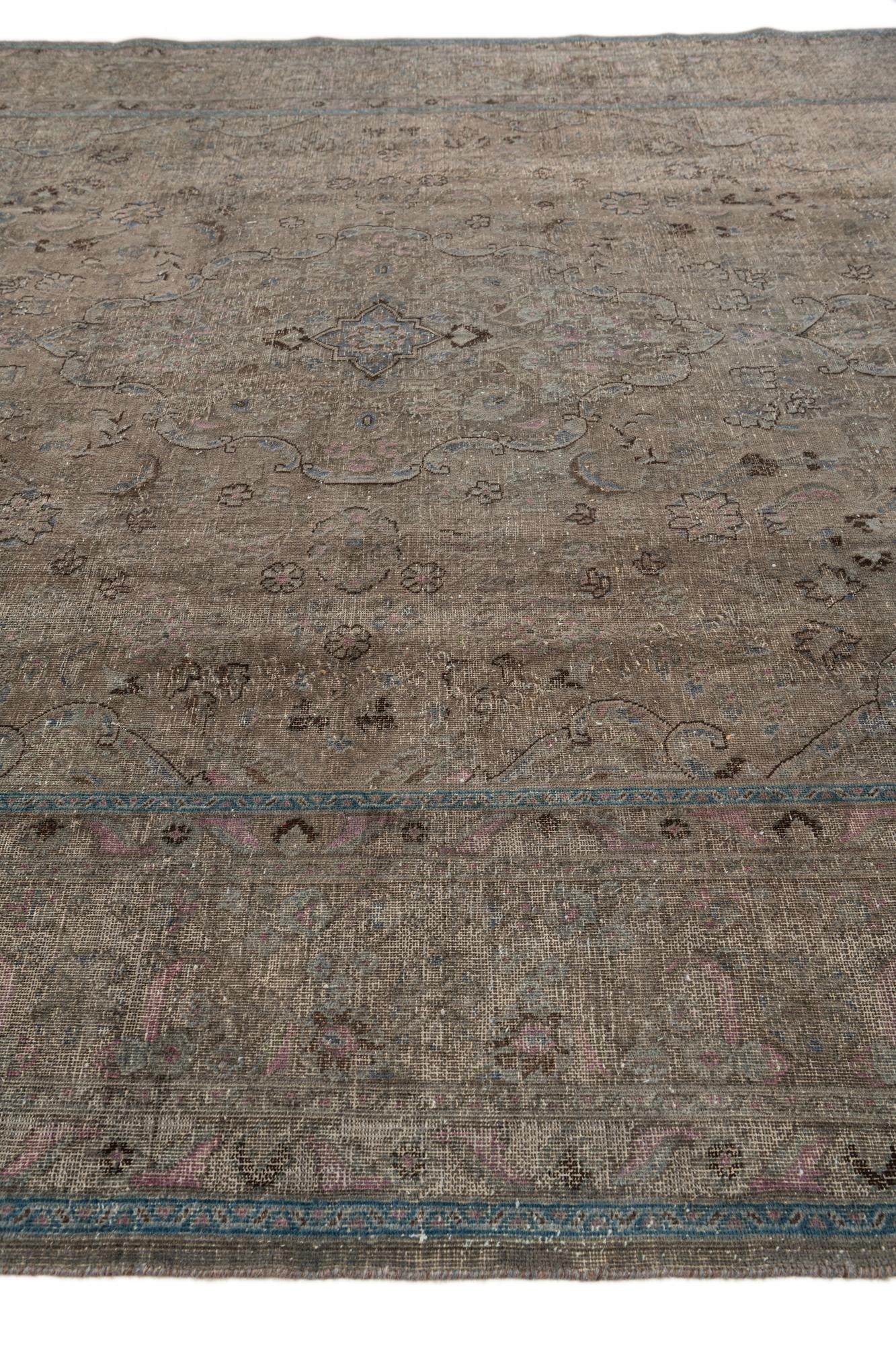 9' 6 x 12' 8 Hand Knotted Ultra Vintage Persian Wool Rug