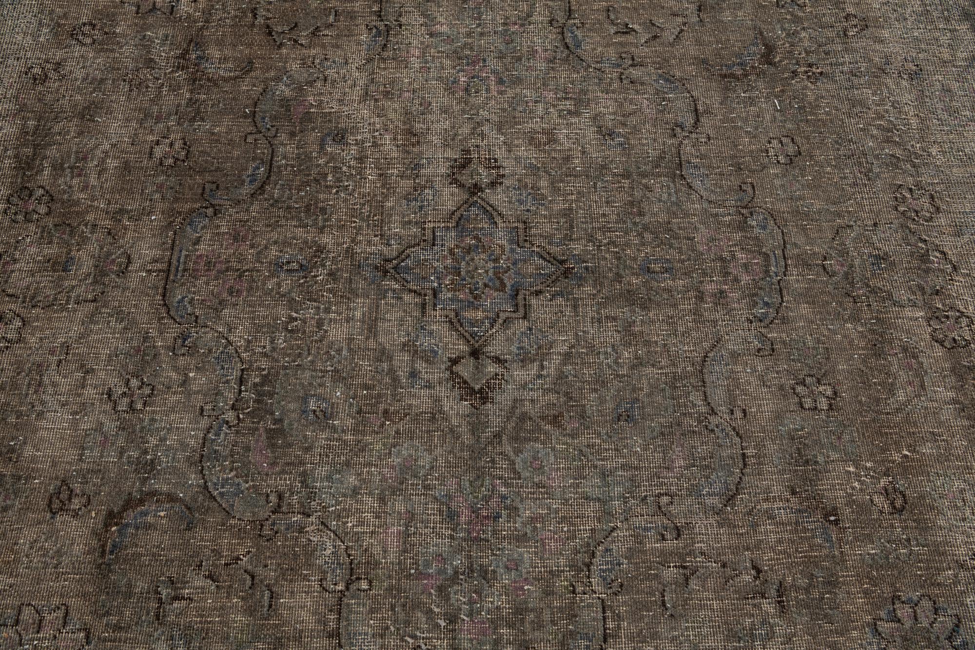 9' 6 x 12' 8 Hand Knotted Ultra Vintage Persian Wool Rug
