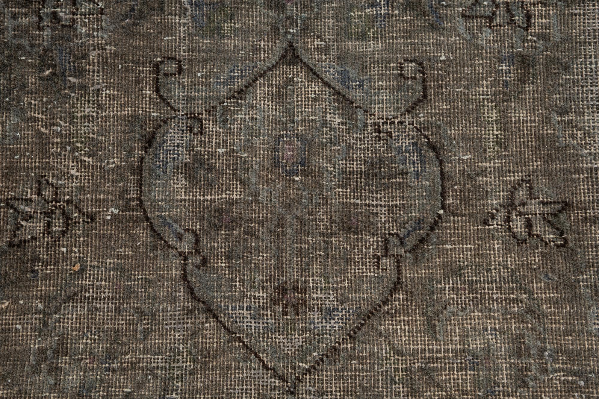 9' 6 x 12' 8 Hand Knotted Ultra Vintage Persian Wool Rug