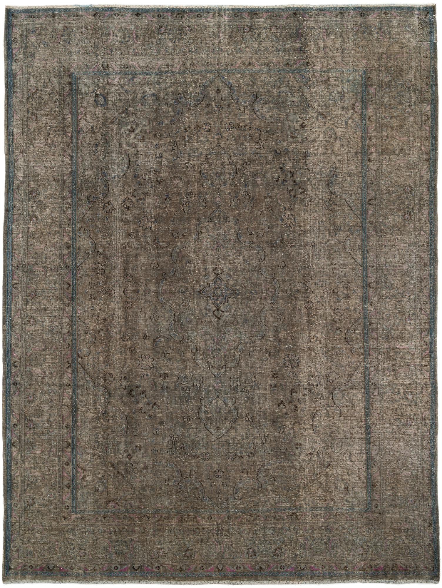 9' 6 x 12' 8 Hand Knotted Ultra Vintage Persian Wool Rug