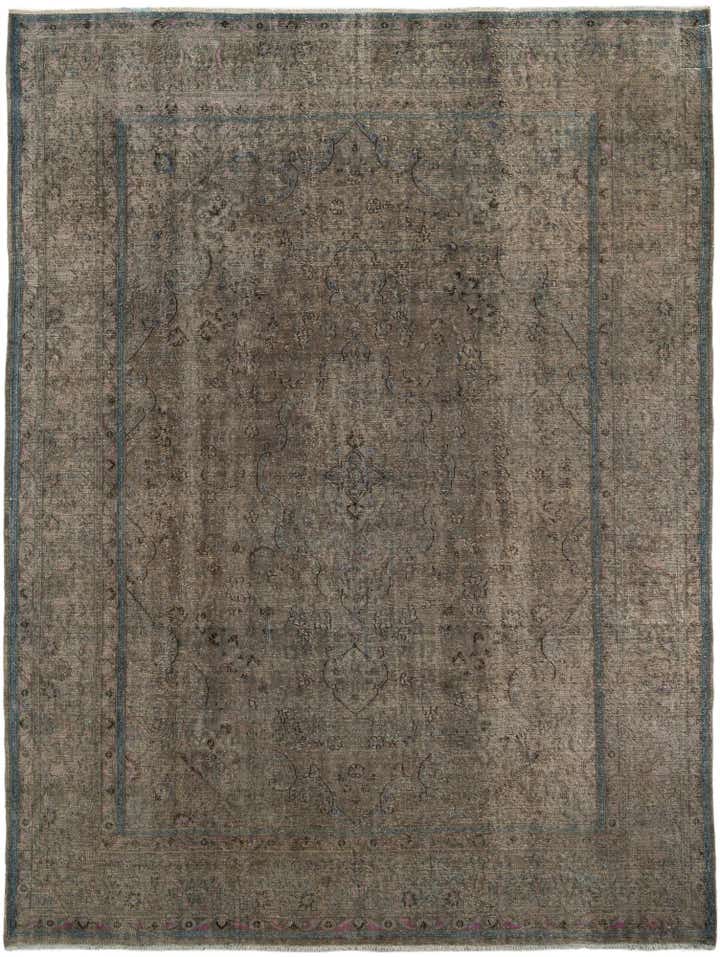 9' 6 x 12' 8 Hand Knotted Ultra Vintage Persian Wool Rug