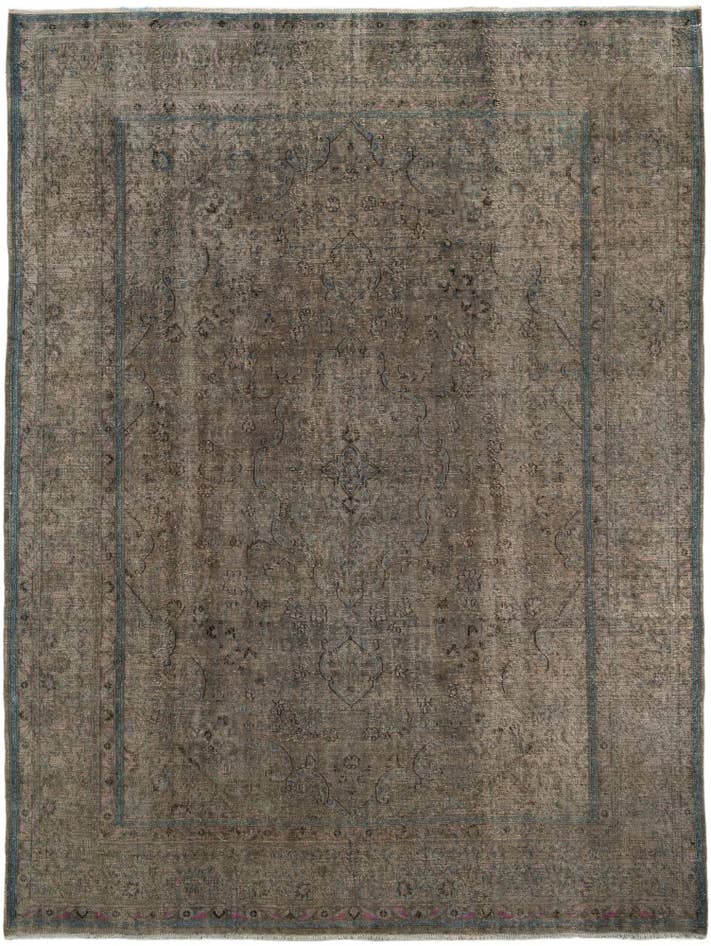 Detail image of 9' 6 x 12' 8 Hand Knotted Ultra Vintage Persian Wool Rug