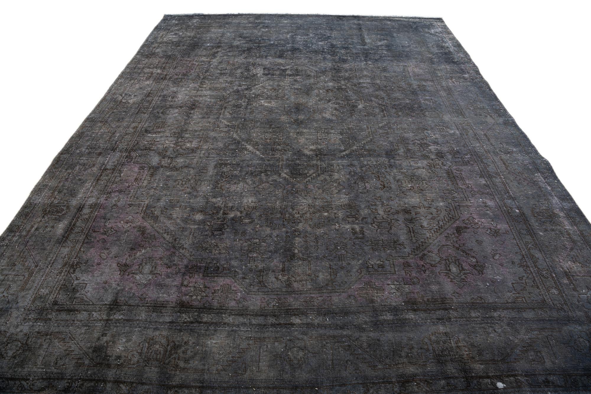 8' 4 x 11' Hand Knotted Ultra Vintage Persian Wool Rug