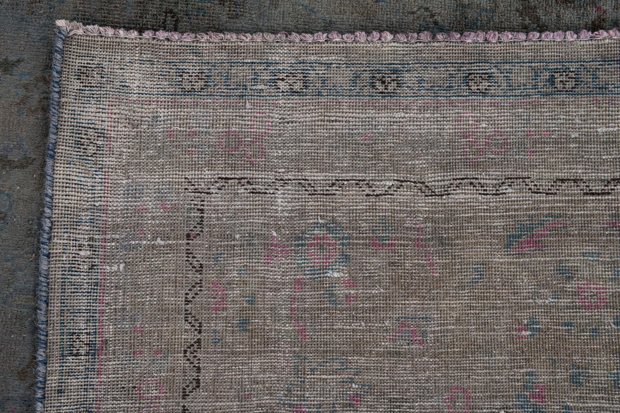 9' 5 x 12' 6 Hand Knotted Ultra Vintage Persian Wool Rug
