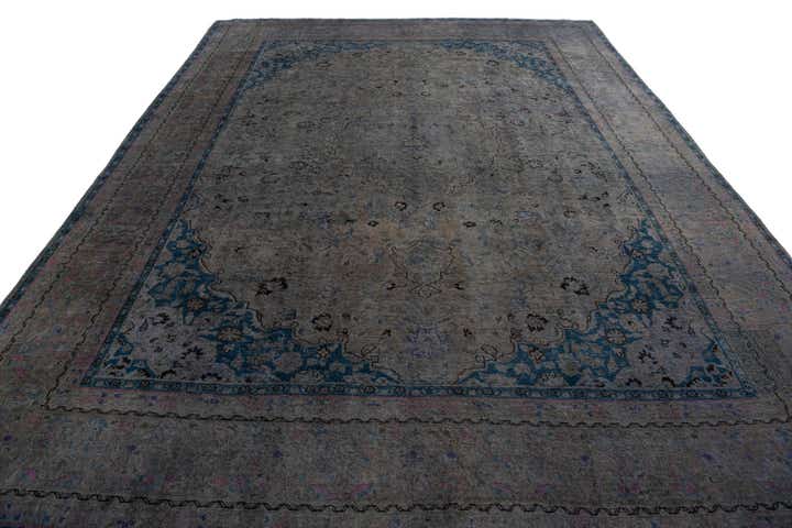 9' 5 x 12' 6 Hand Knotted Ultra Vintage Persian Wool Rug