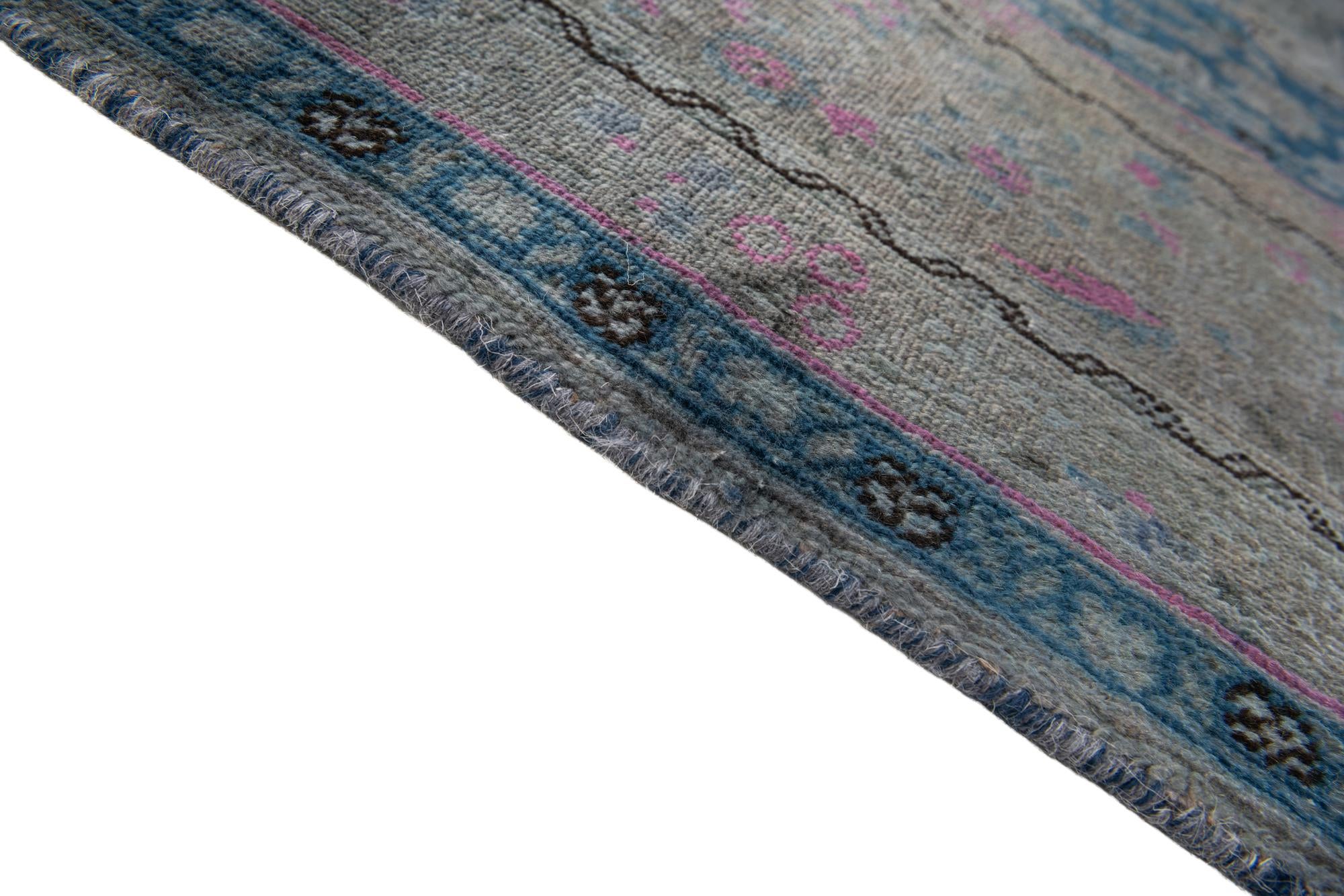 9' 5 x 12' 6 Hand Knotted Ultra Vintage Persian Wool Rug