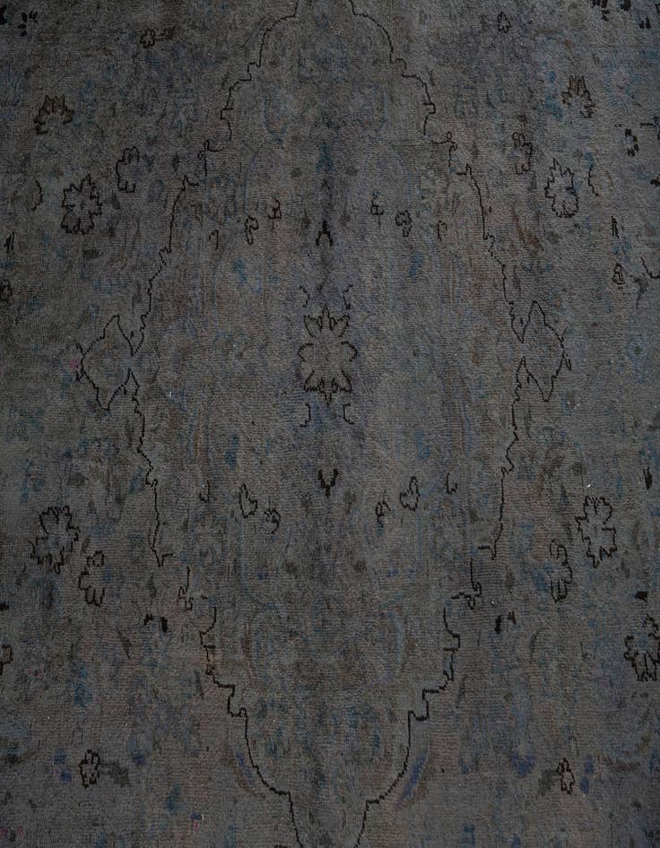 Detail image of 9' 5 x 12' 6  Hand Knotted Ultra Vintage Persian Wool Rug