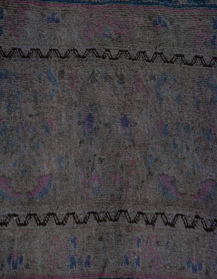 Detail image of 9' 5 x 12' 6  Hand Knotted Ultra Vintage Persian Wool Rug