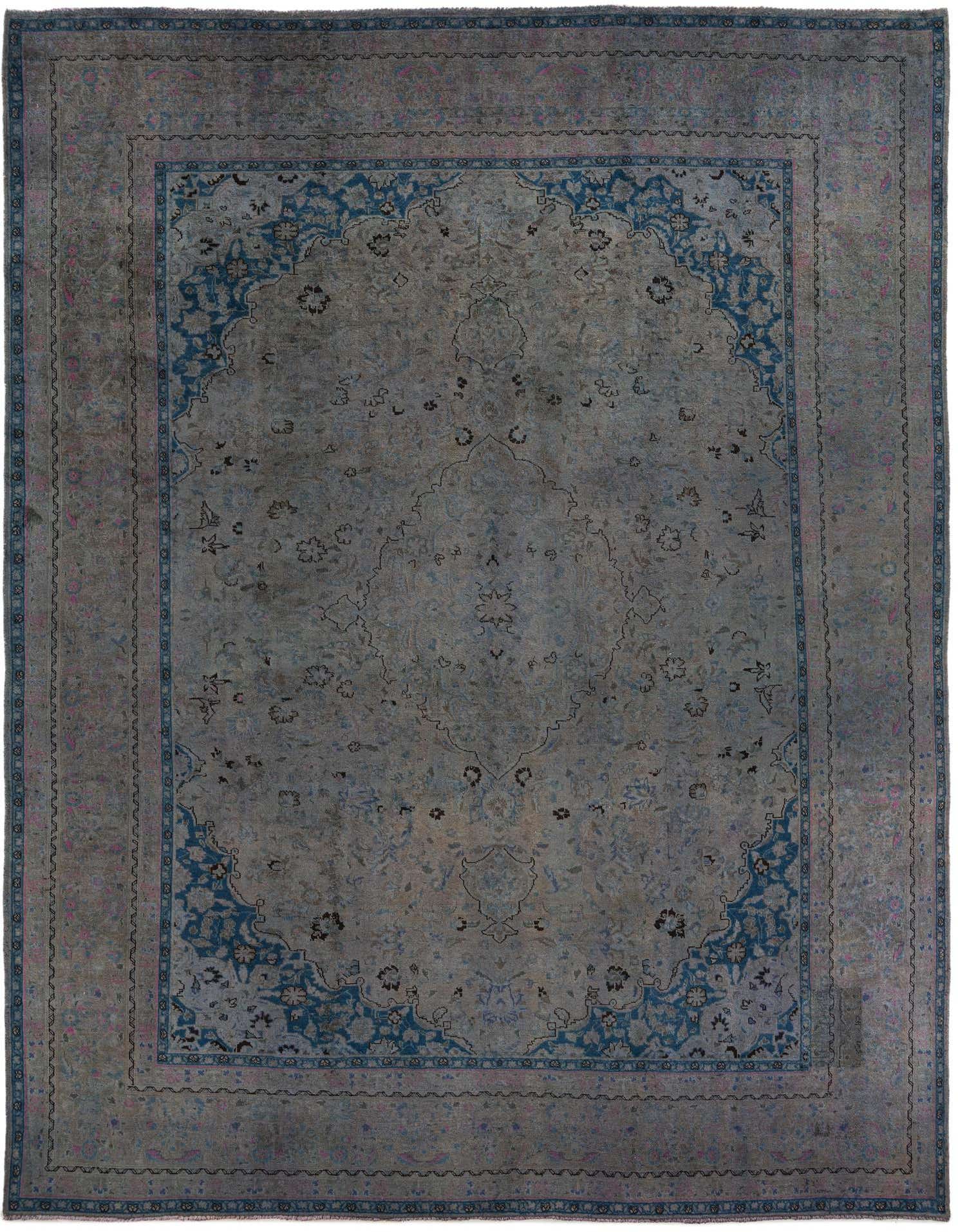 Primary image 9' 5 x 12' 6  Hand Knotted Ultra Vintage Persian Wool Rug