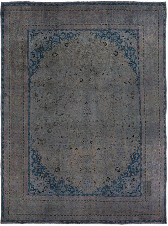 Detail image of 9' 5 x 12' 6 Hand Knotted Ultra Vintage Persian Wool Rug