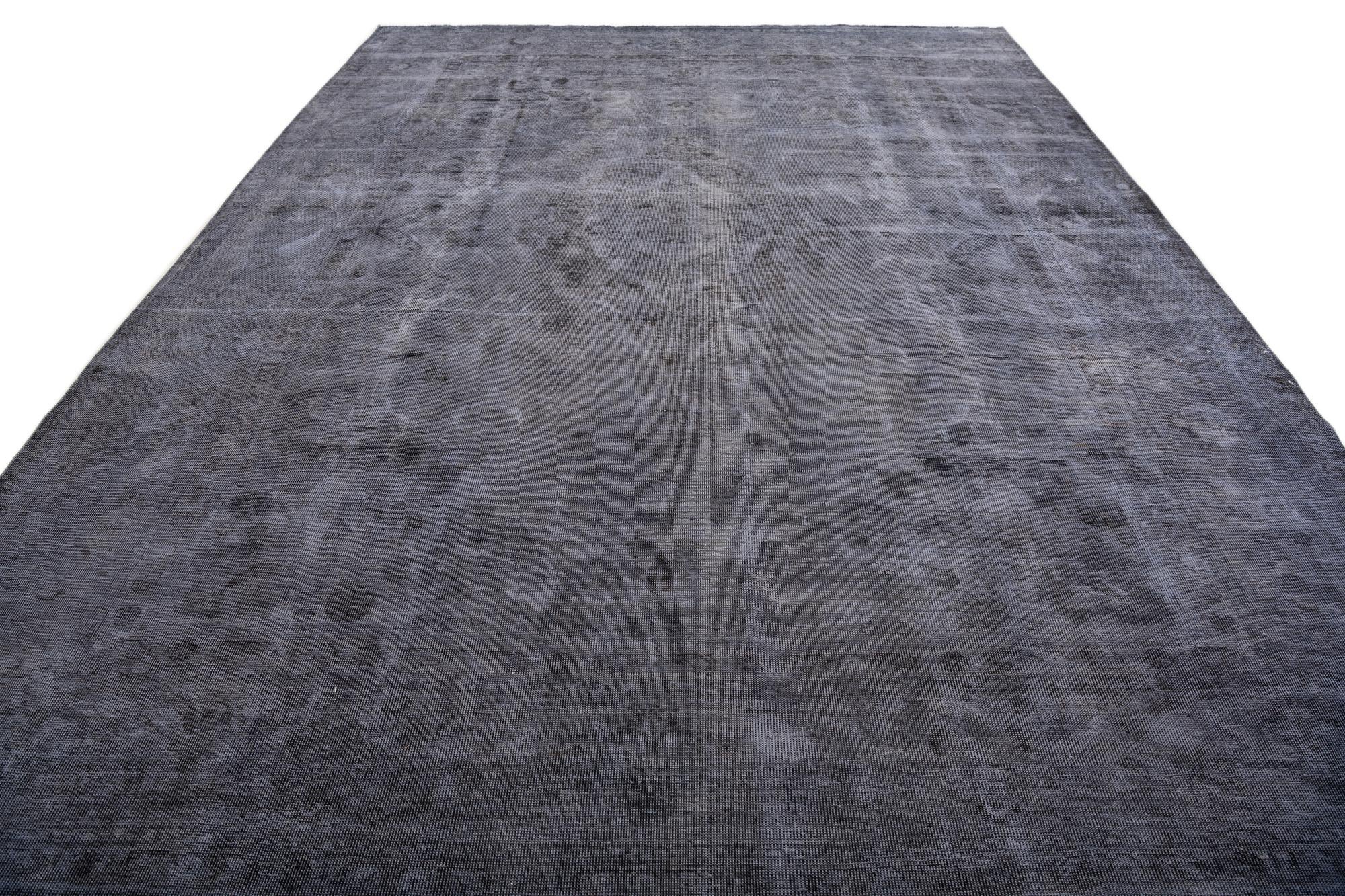 9' 5 x 12' 4 Hand Knotted Ultra Vintage Persian Wool Rug