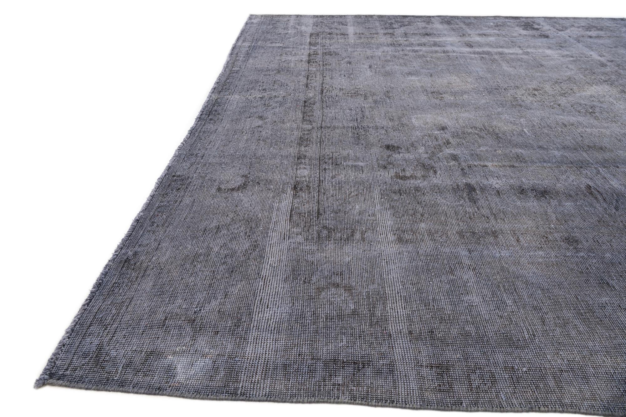 9' 5 x 12' 4 Hand Knotted Ultra Vintage Persian Wool Rug