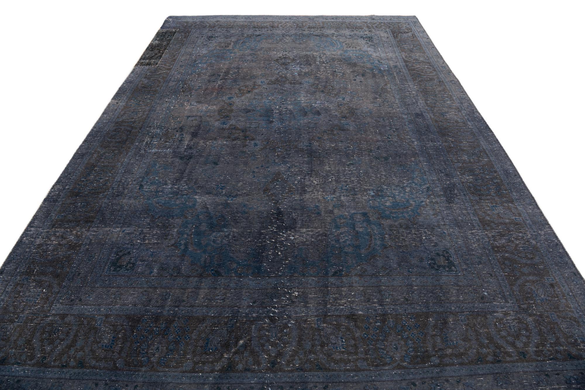 7' 5 x 10' 9 Hand Knotted Ultra Vintage Persian Wool Rug