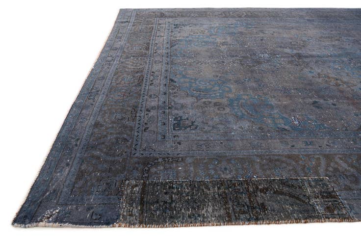 Detail image of 7' 5 x 10' 9 Hand Knotted Ultra Vintage Persian Wool Rug